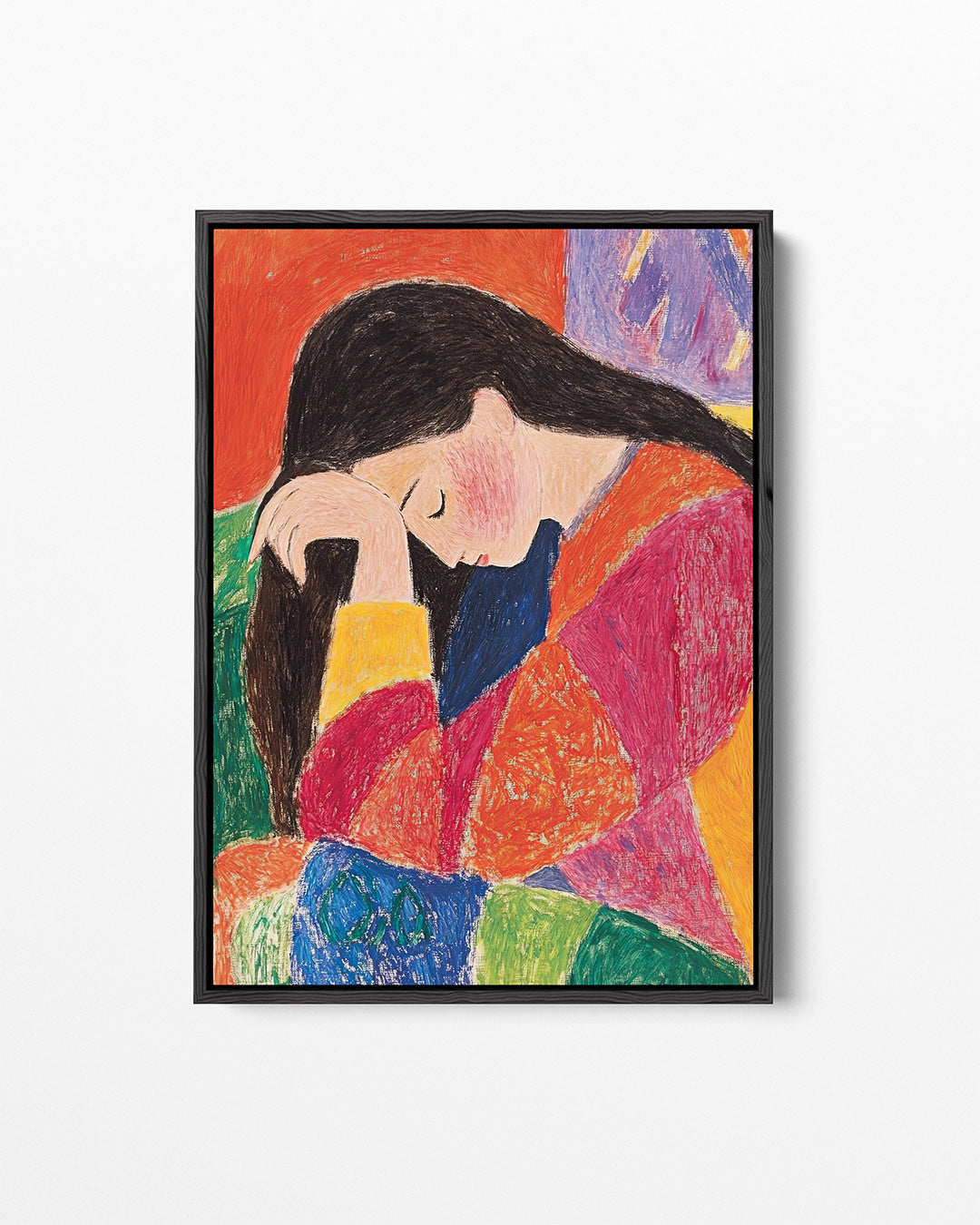 Kleurrijke dromer Kunstwerk