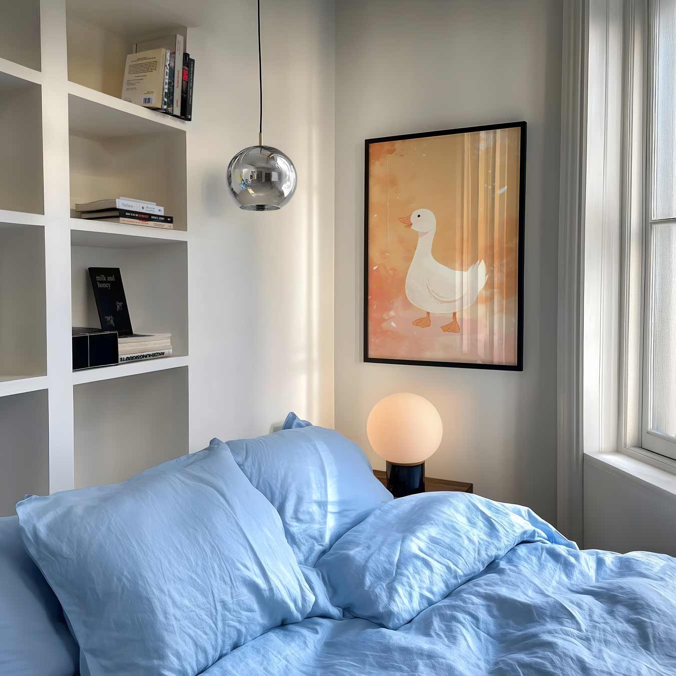 Vrolijke Gans Kunstposter-WallArtistic