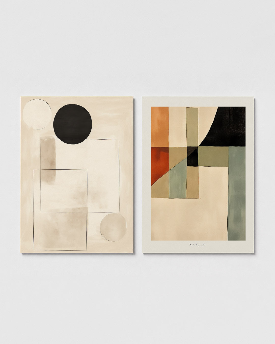 Vormen en vlakte Posterset