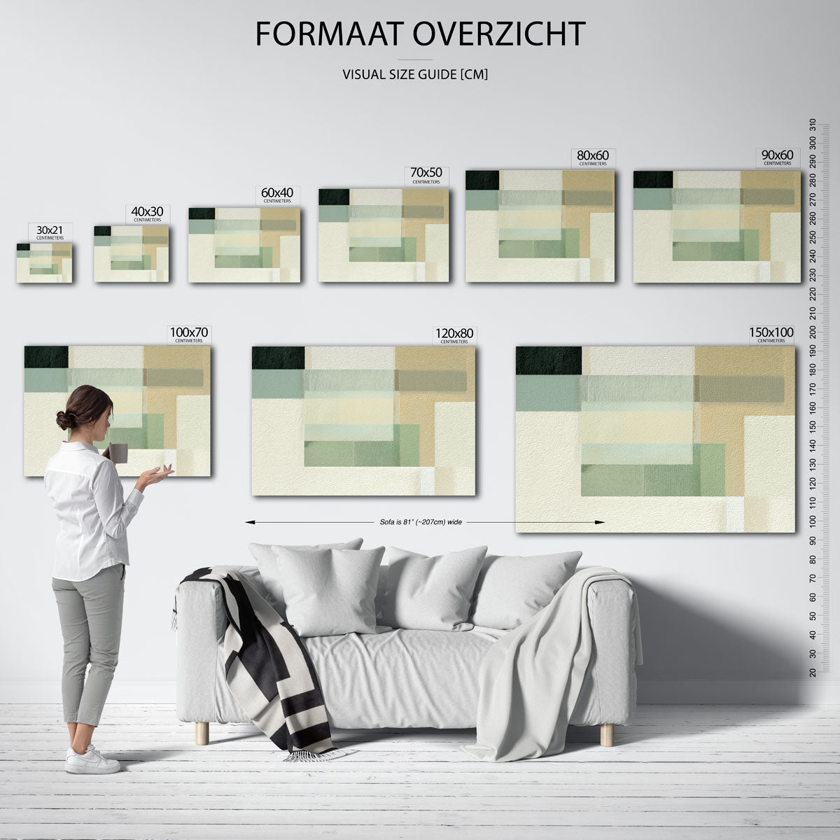 Abstracte vormen Poster
