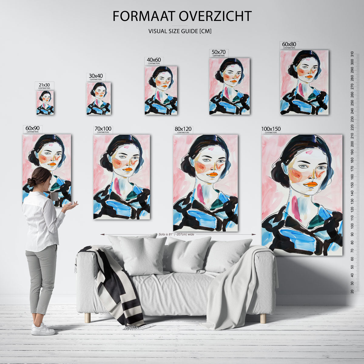 Vrouwelijk portret Poster