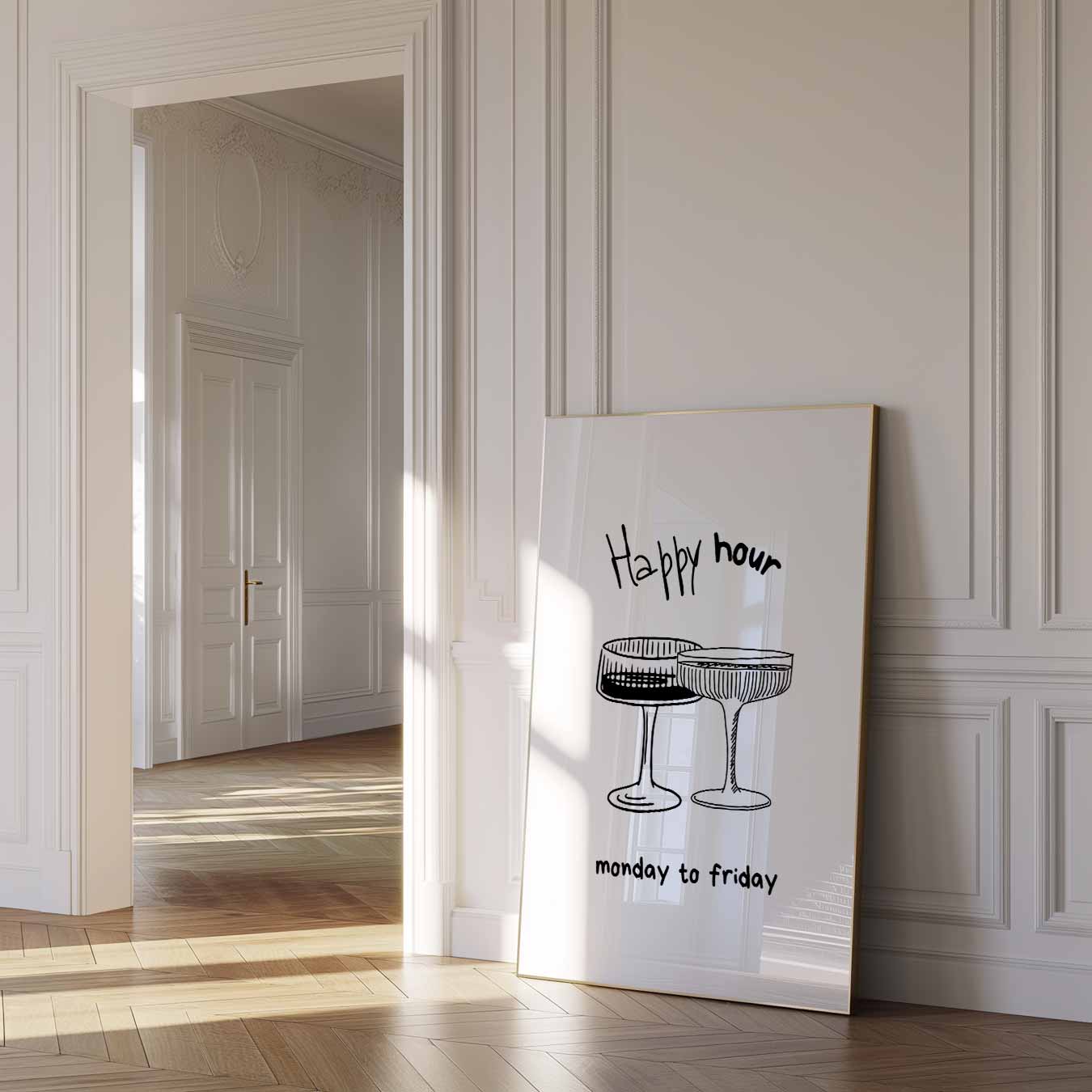 Happy Hour Inspiratieposter-WallArtistic