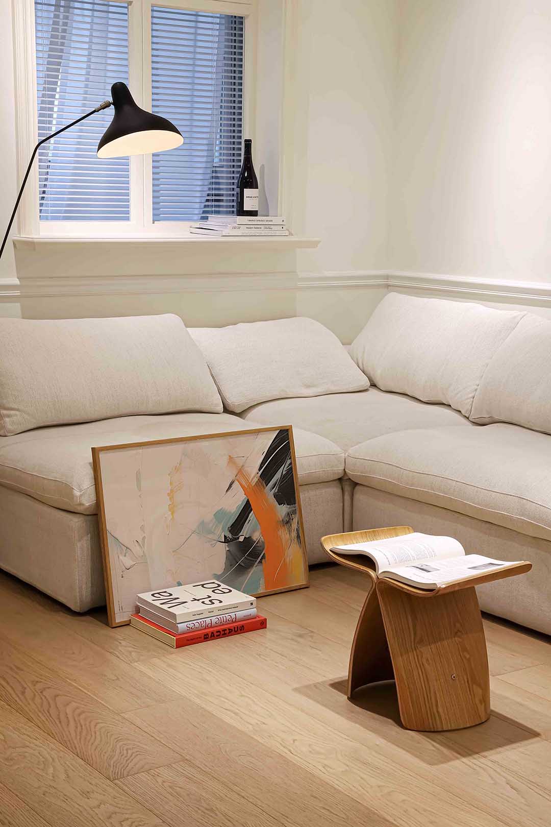 Abstracte penseelstreken Poster