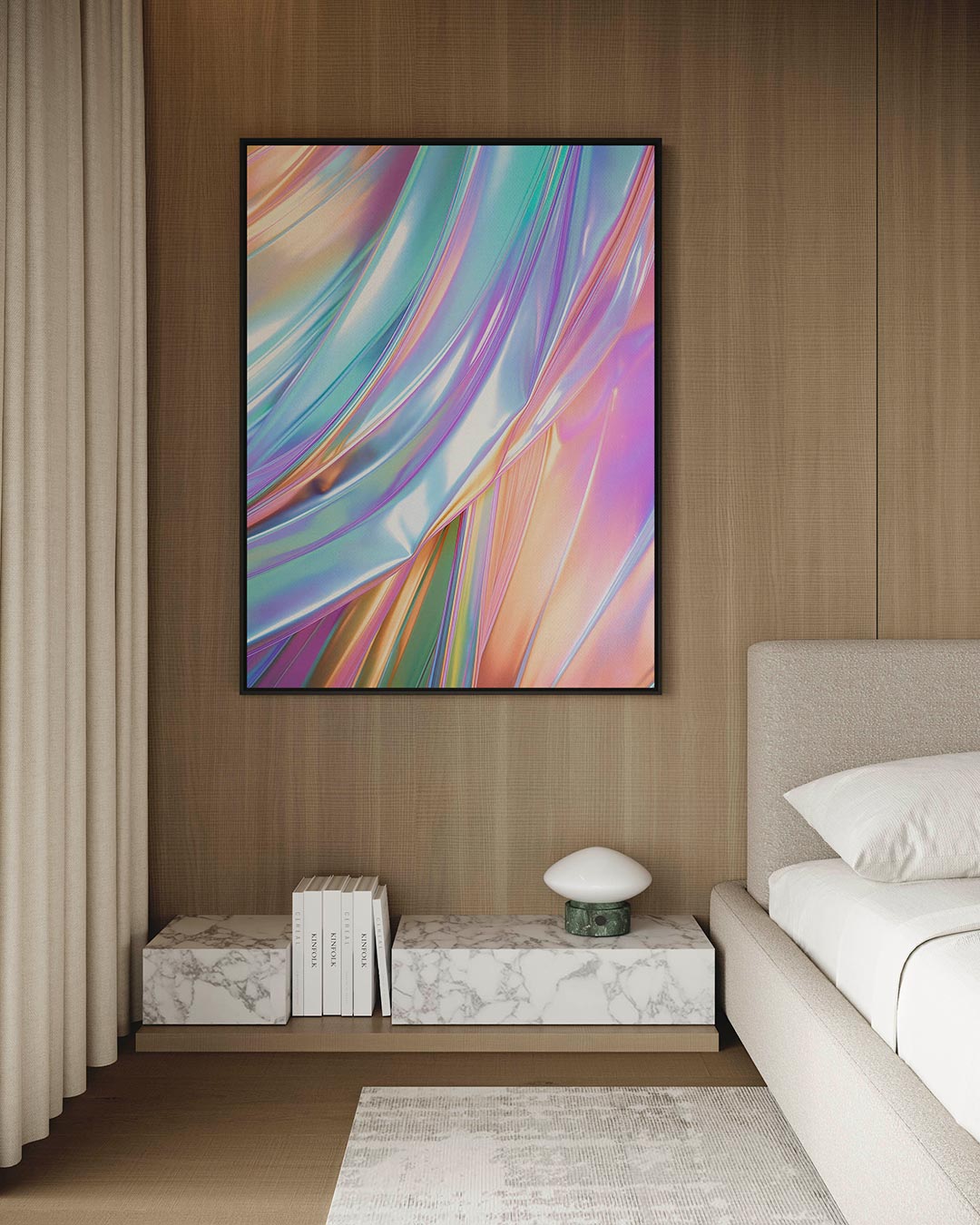 Iridescente kleurenpracht Kunstwerk