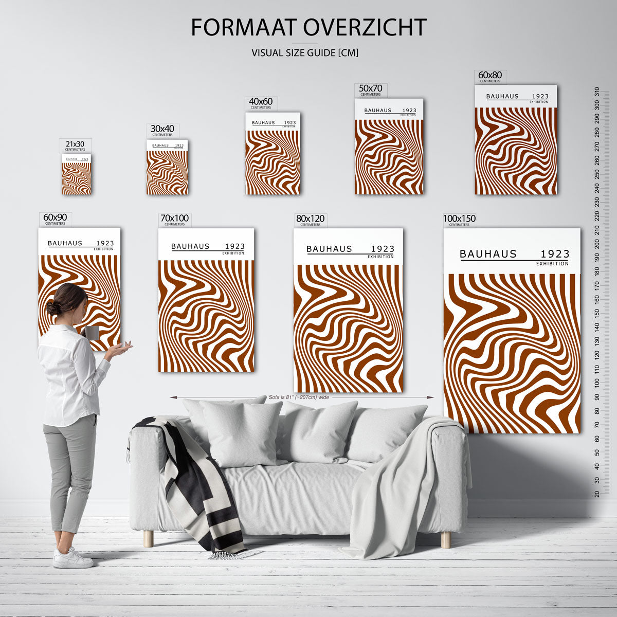 Golvend lijnenspel Poster
