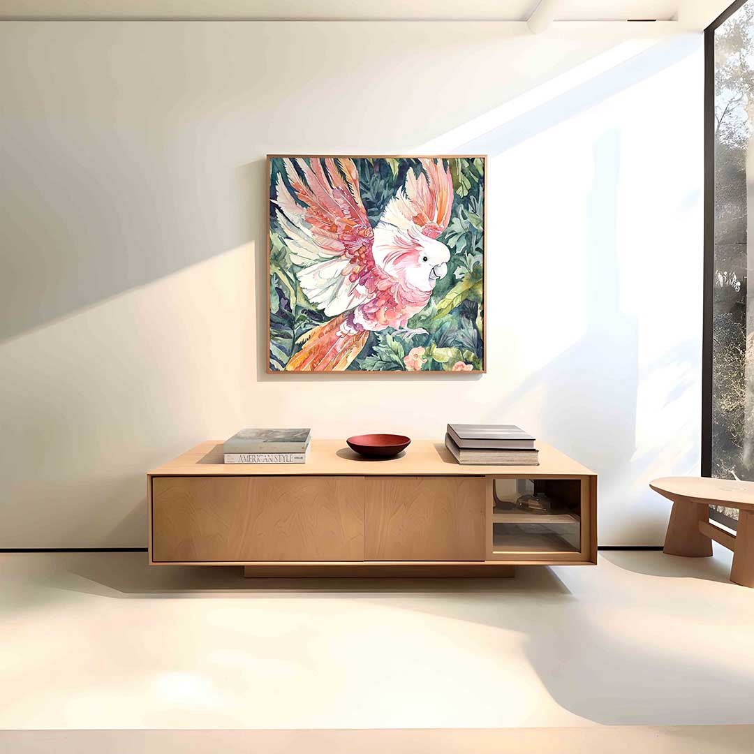 Papegaai in jungle Poster