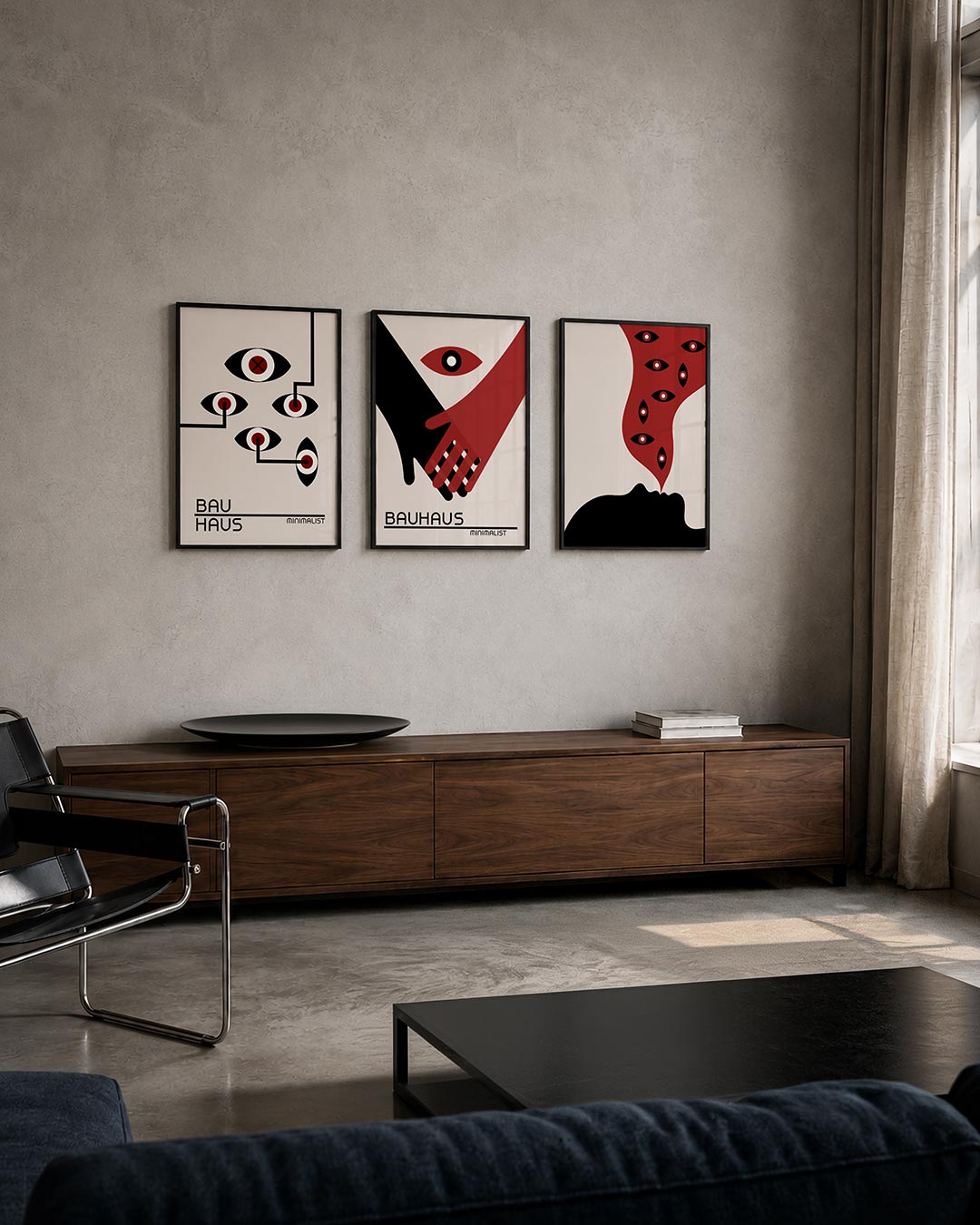 Oogvormen en lijnen Posterset