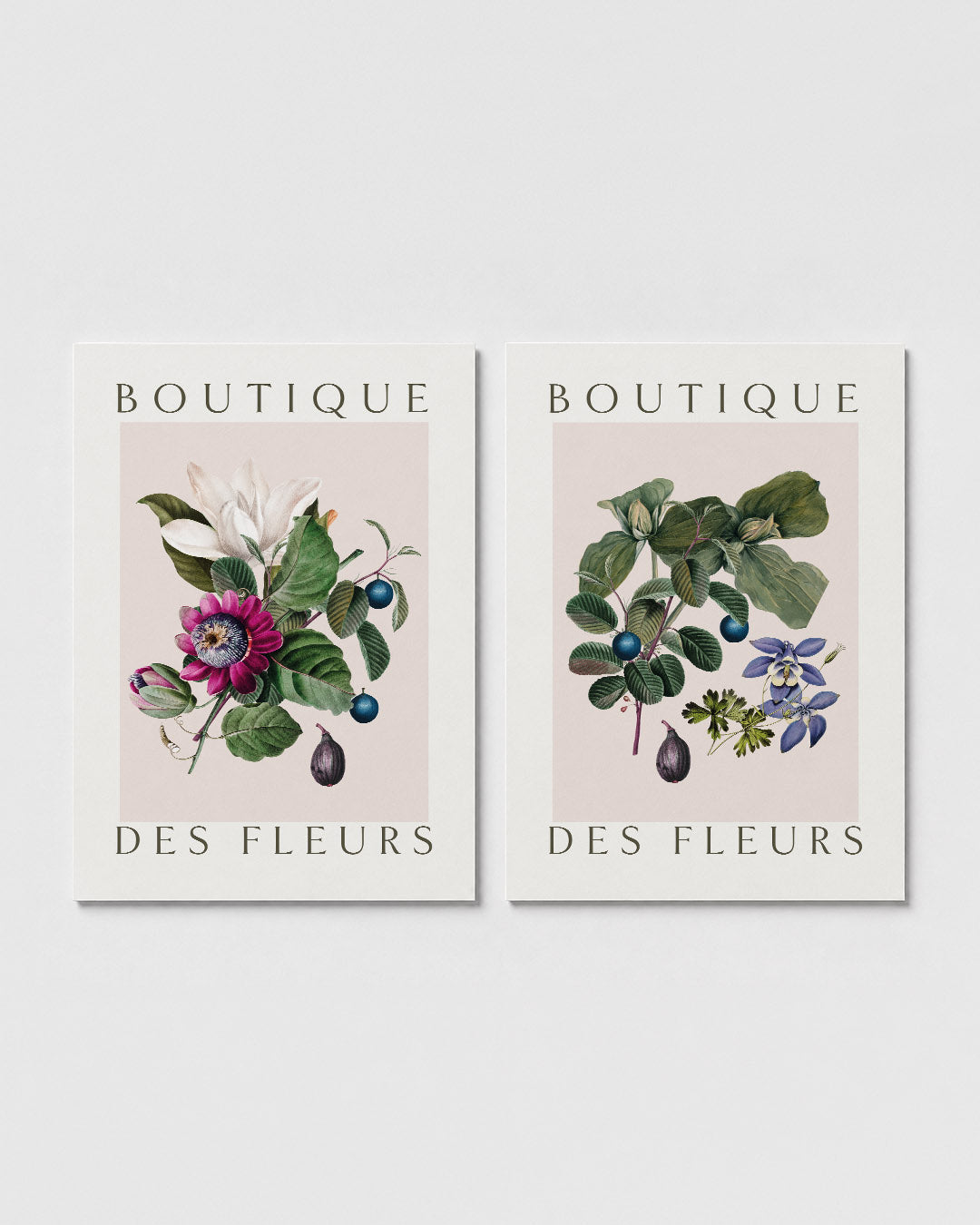 Bloemrijke compositie Posterset