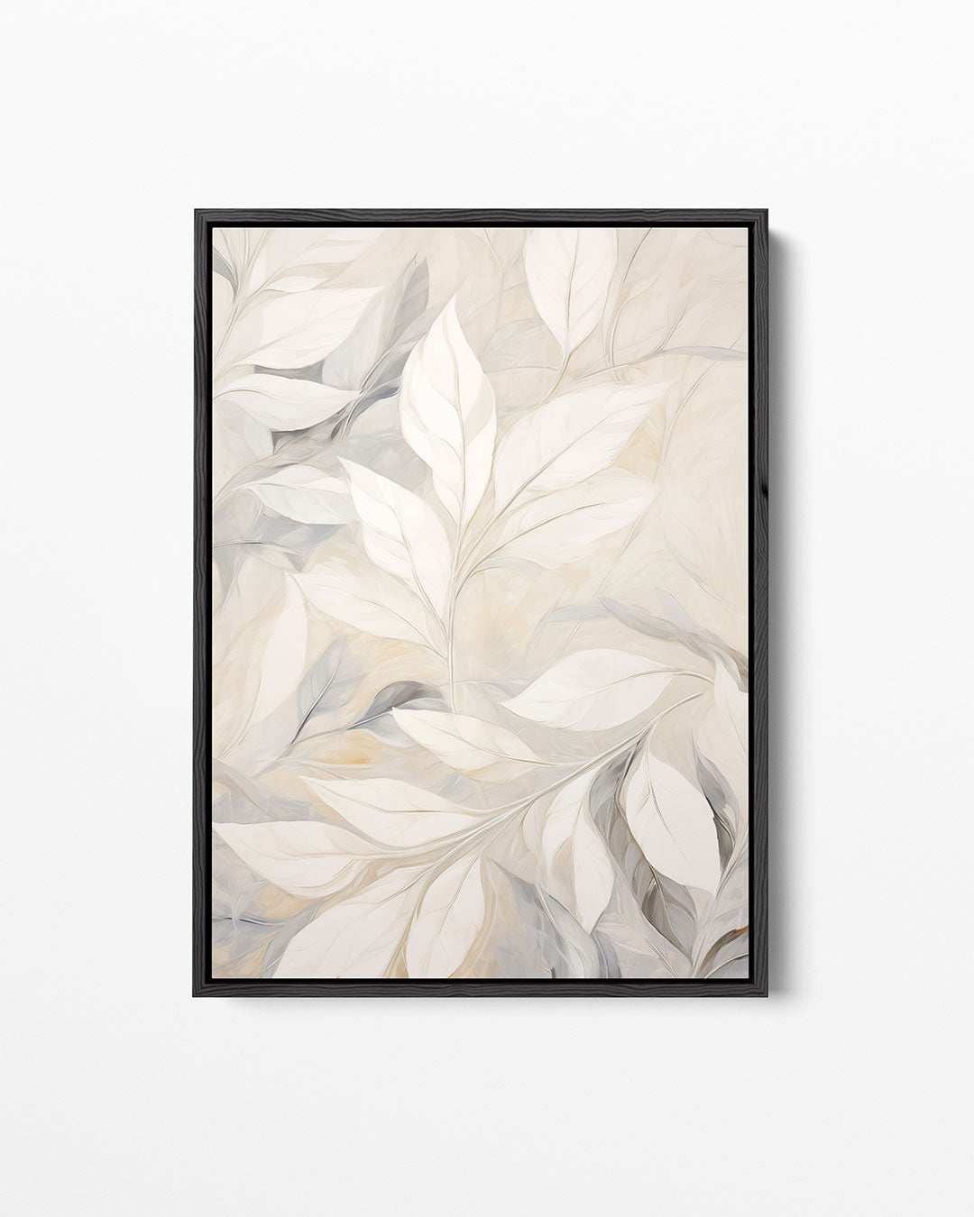 Lichte bladeren compositie Kunstwerk