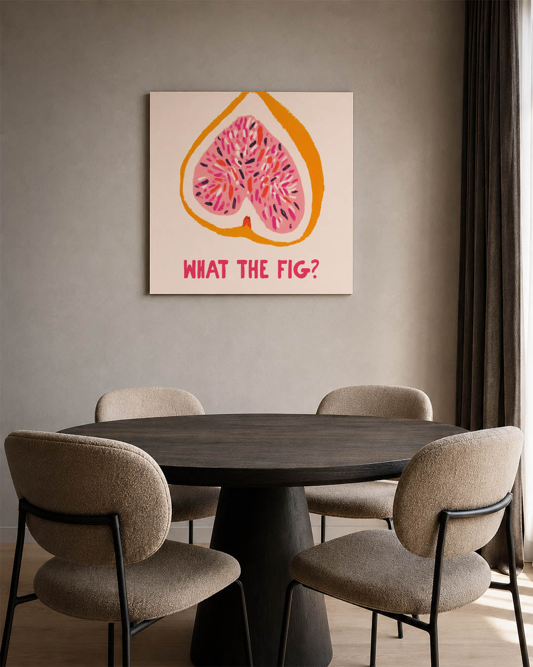 Vrolijke vijg illustratie Kunstwerk
