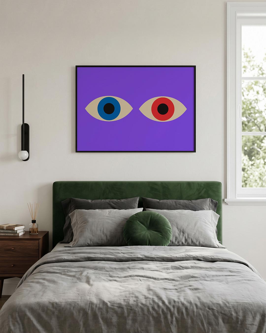 Oogvormen en kleur Poster