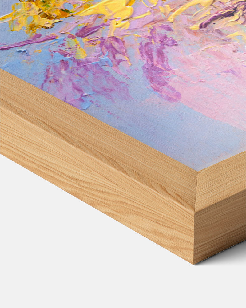 Bloemenabstract met Textuur Poster-WallArtistic