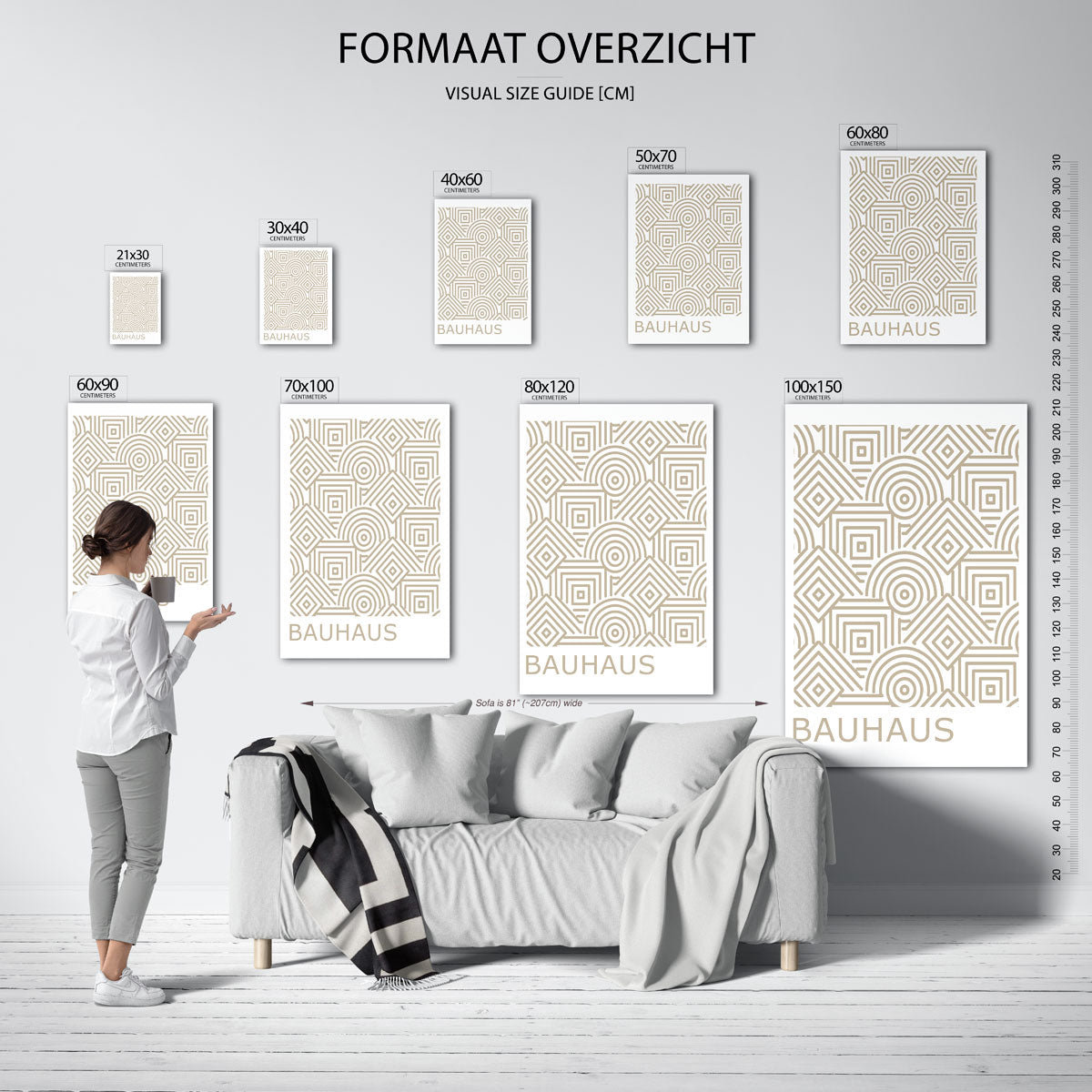 Lijnen en patronen Poster