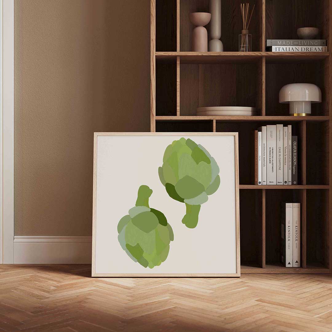 Twee artisjokken Poster