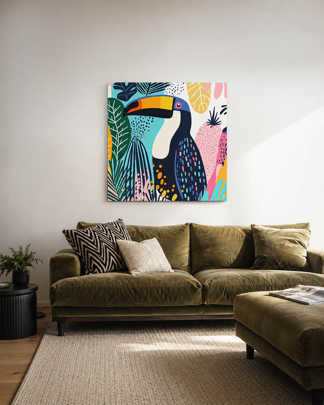 Vrolijke toekan illustratie Kunstwerk