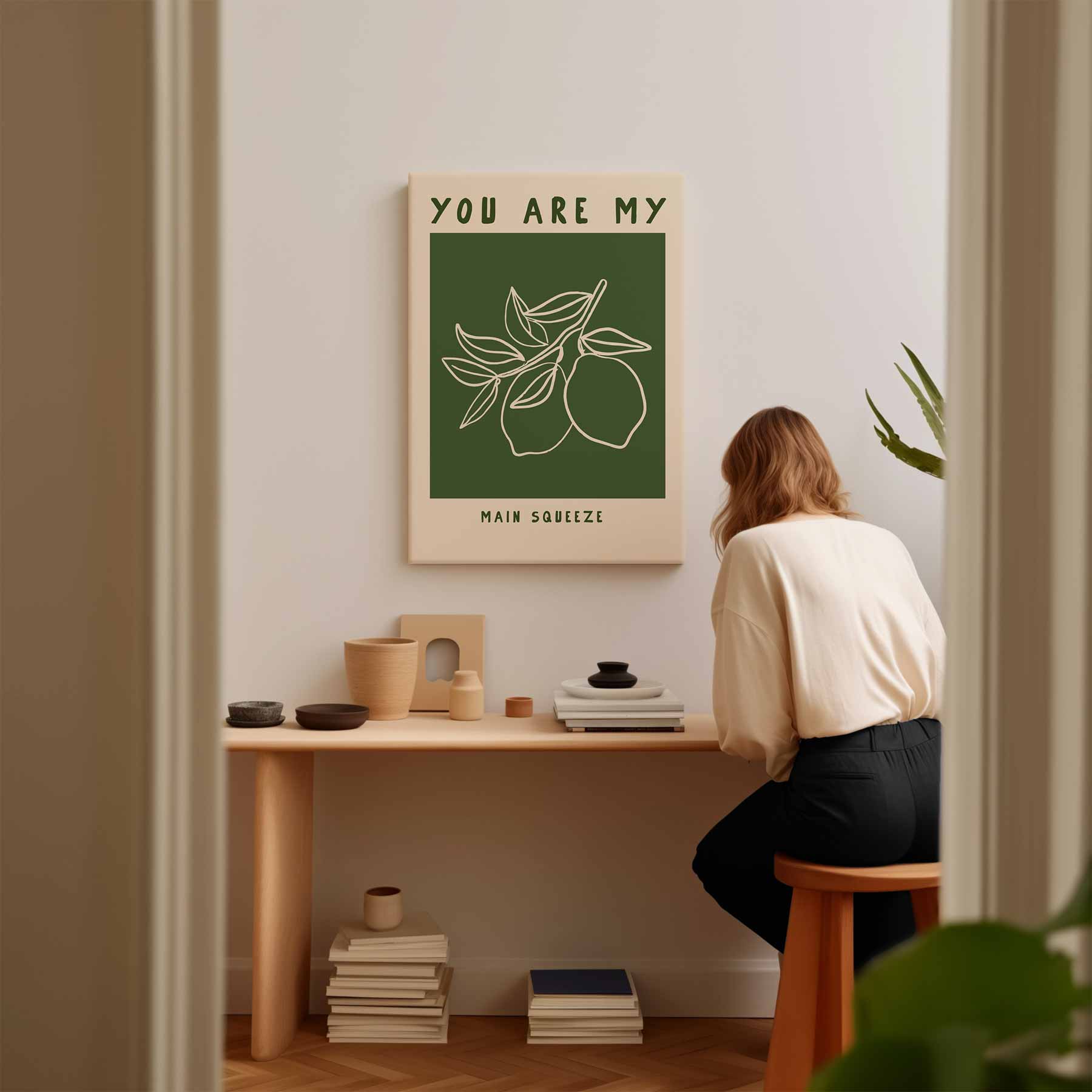 Jij bent mijn zonnestraal Kunstwerk-canvas-dibond-plexiglas-wanddecoratie-WallArtistic