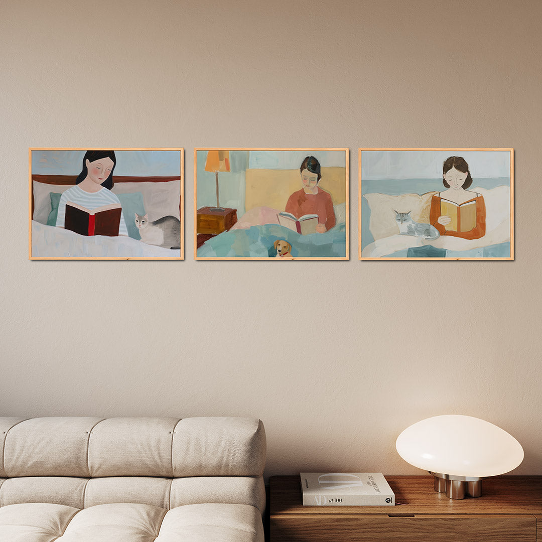 Lezen en rust Posterset