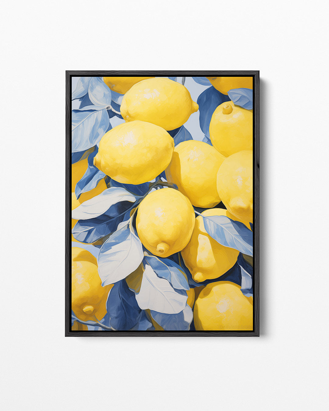 Citroenen en bladeren Kunstwerk