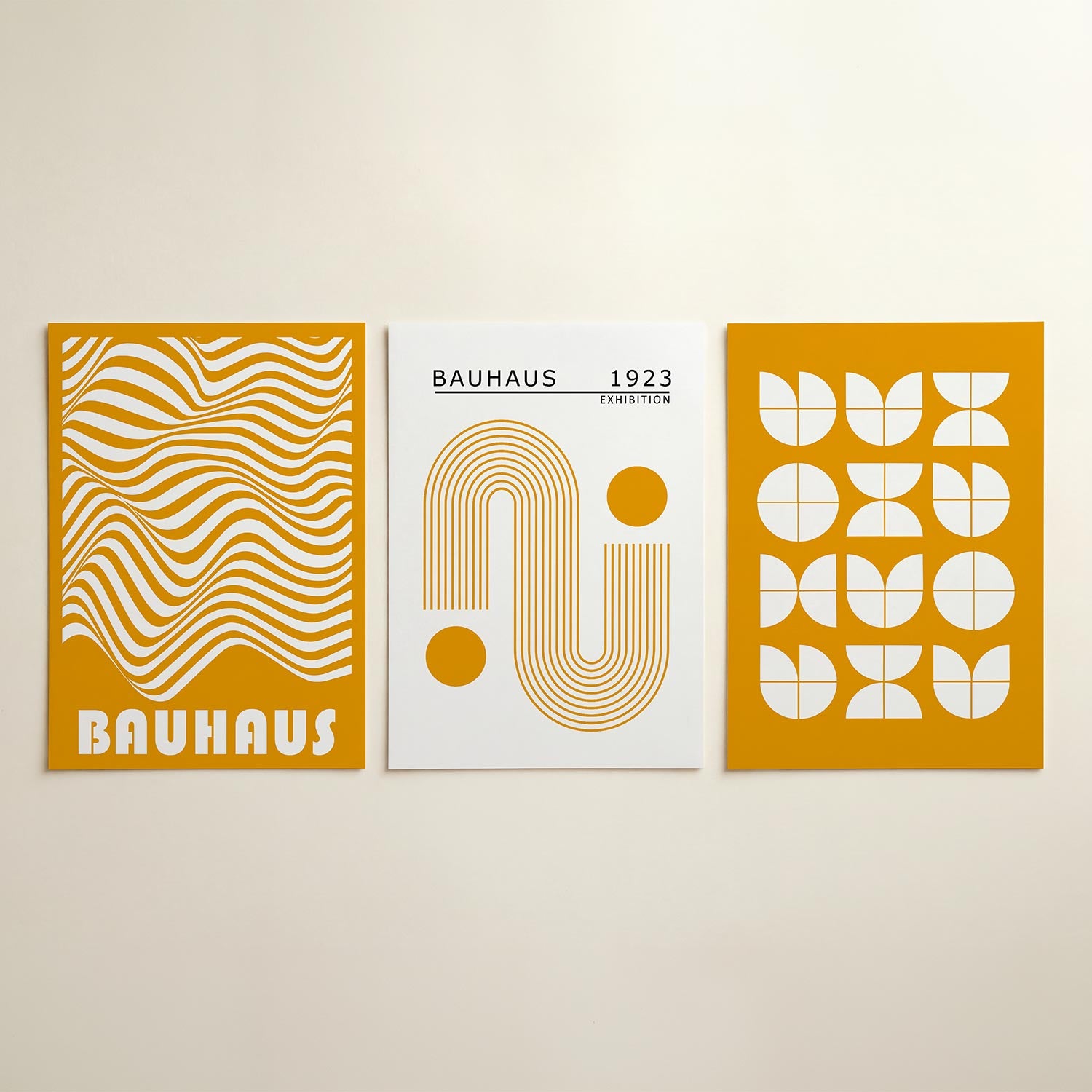 Golvend lijnenspel Posterset