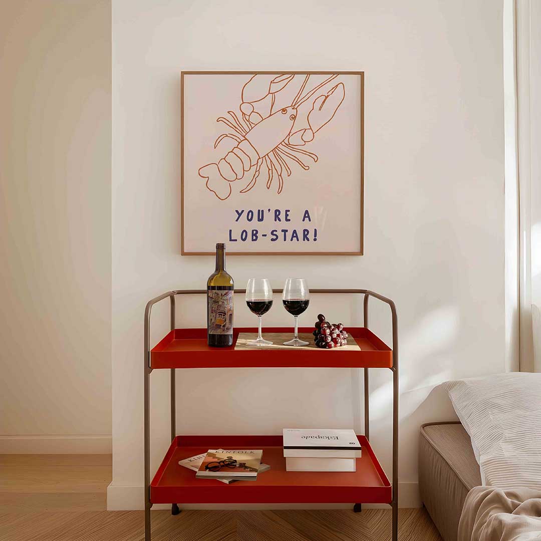 Kreeft illustratie Poster