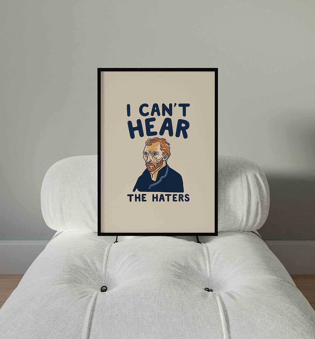 Portret met tekst Poster