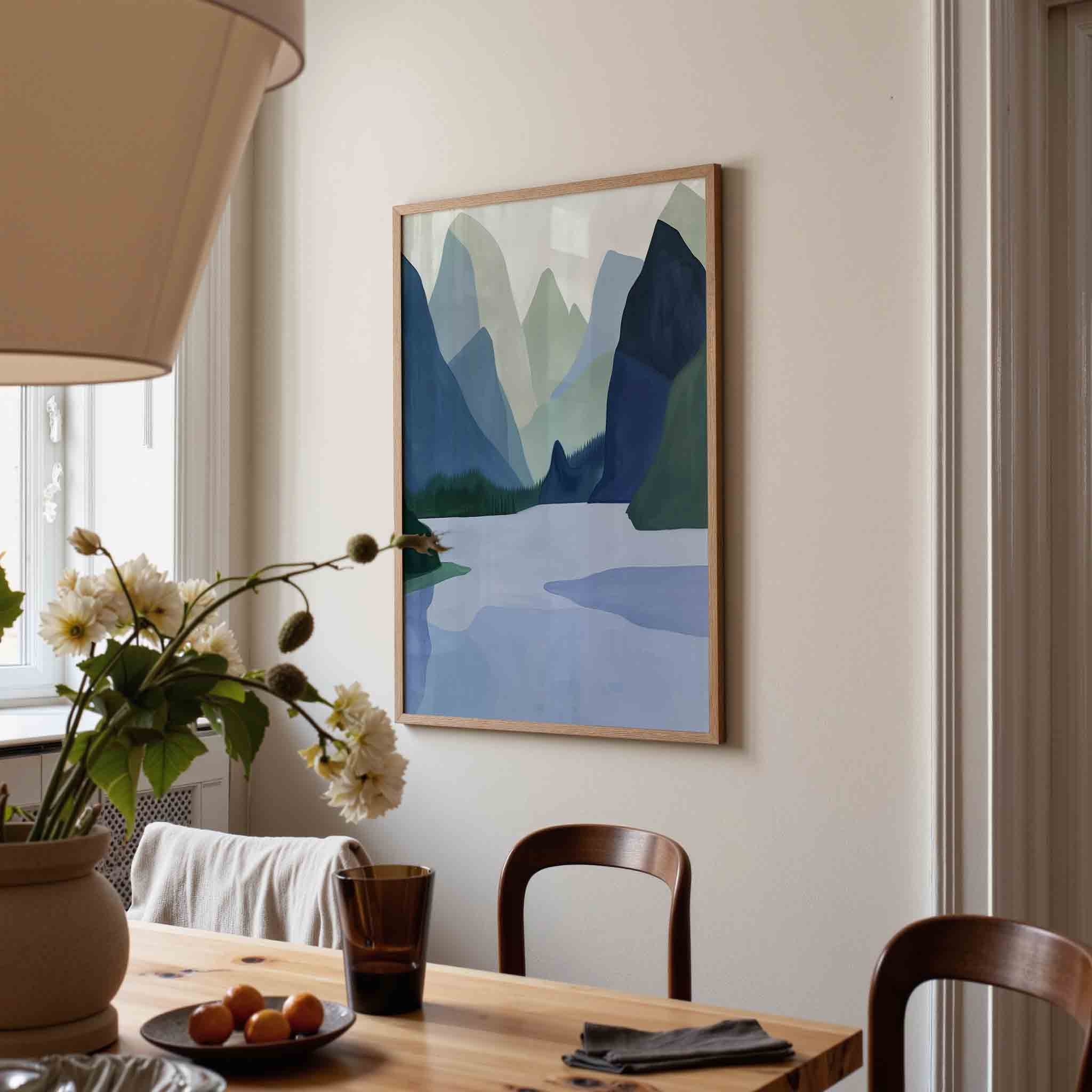 Bergen en meer Poster