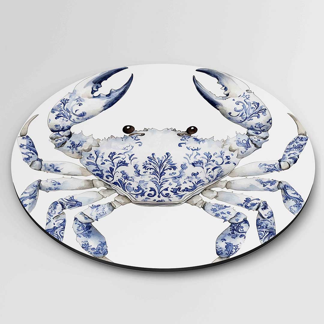 Blauw witte krab Muurcirkel