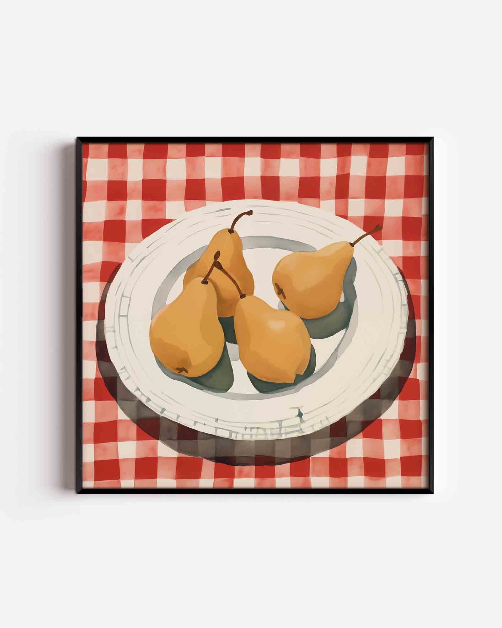 Peren op bord Poster