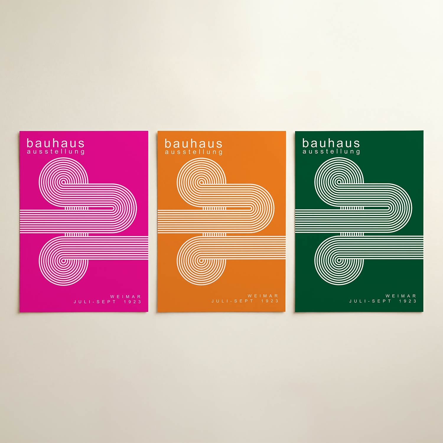 Lijnen en cirkelpatronen Posterset