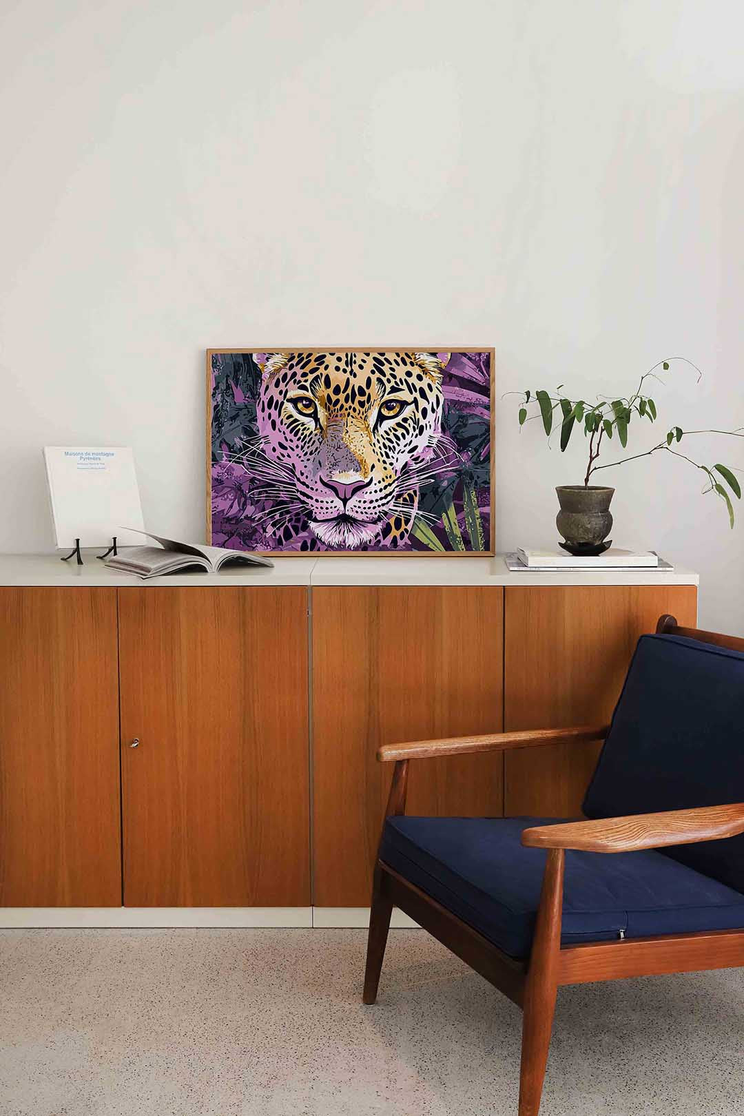 Luipaard gezicht Poster
