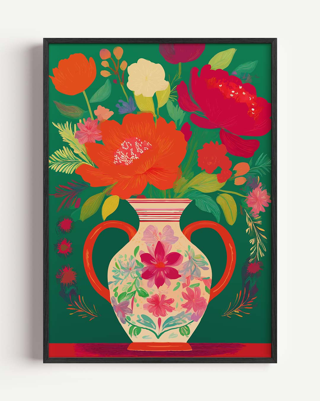 Bloemenpracht in Vaas Poster-WallArtistic