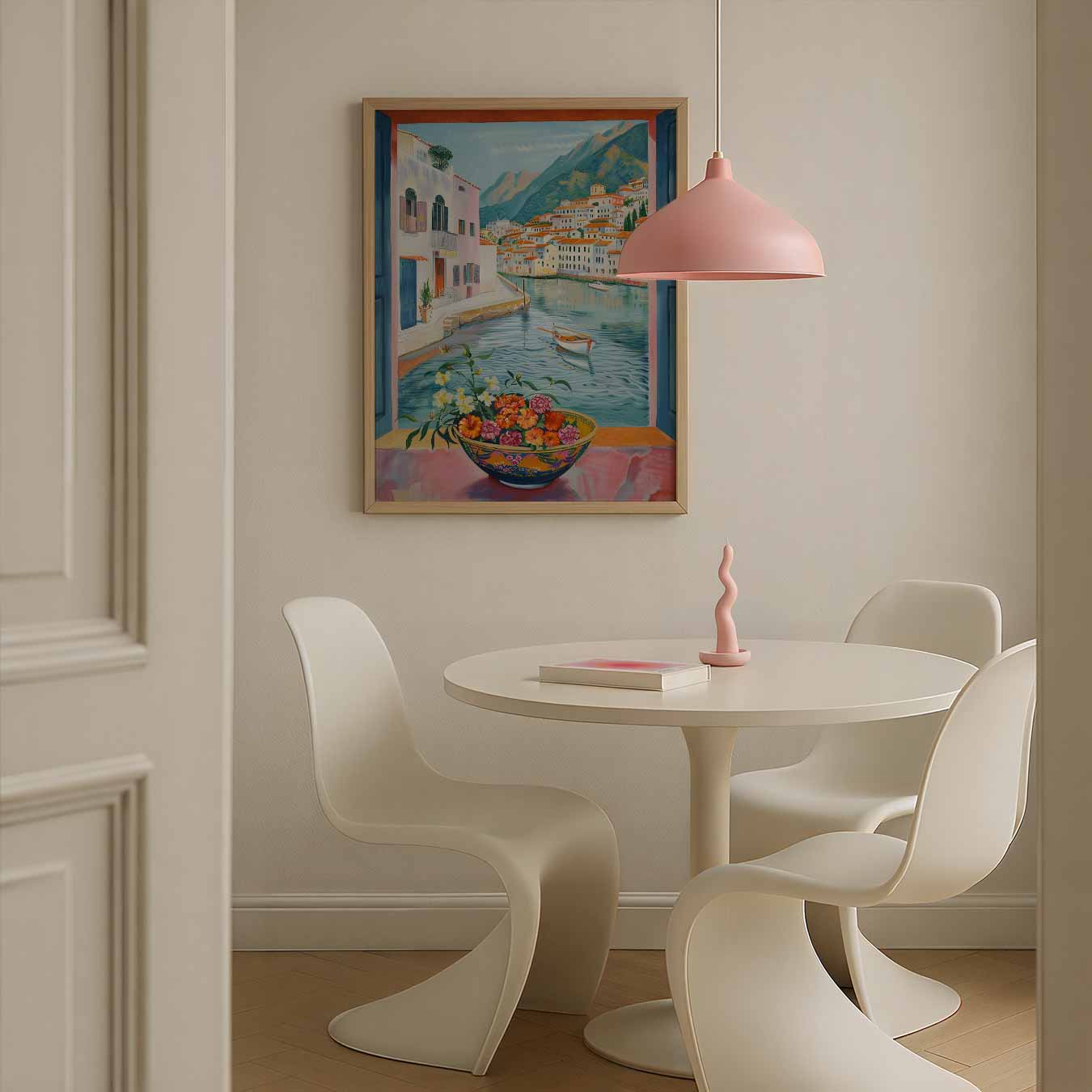 Venster naar de Middellandse Zee Poster-WallArtistic