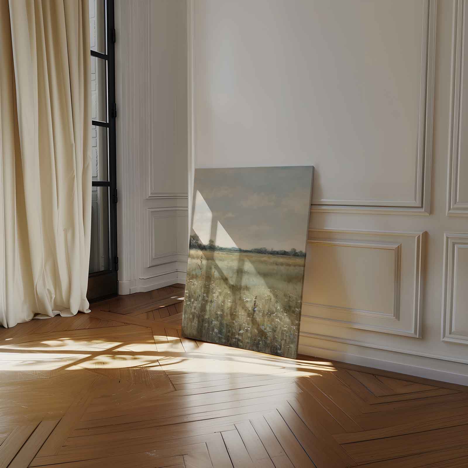 Zomers Veldlandschap Kunstwerk-canvas-dibond-plexiglas-wanddecoratie-WallArtistic