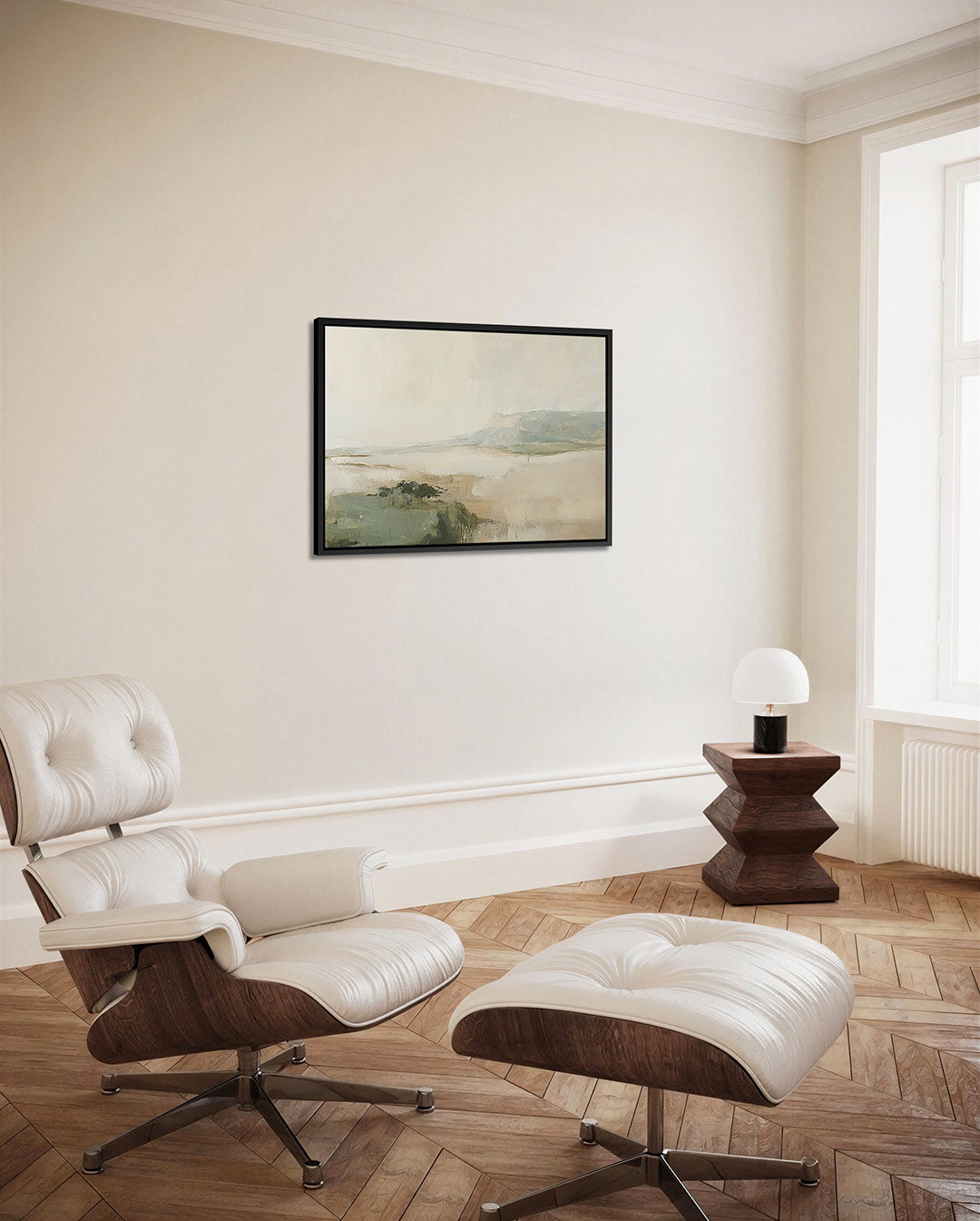 Rustige landschapsweergave Kunstwerk