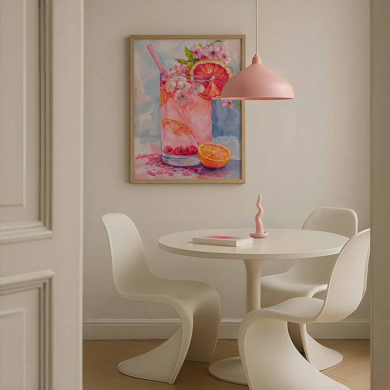 Zomerse Bloemen Cocktail Poster-WallArtistic
