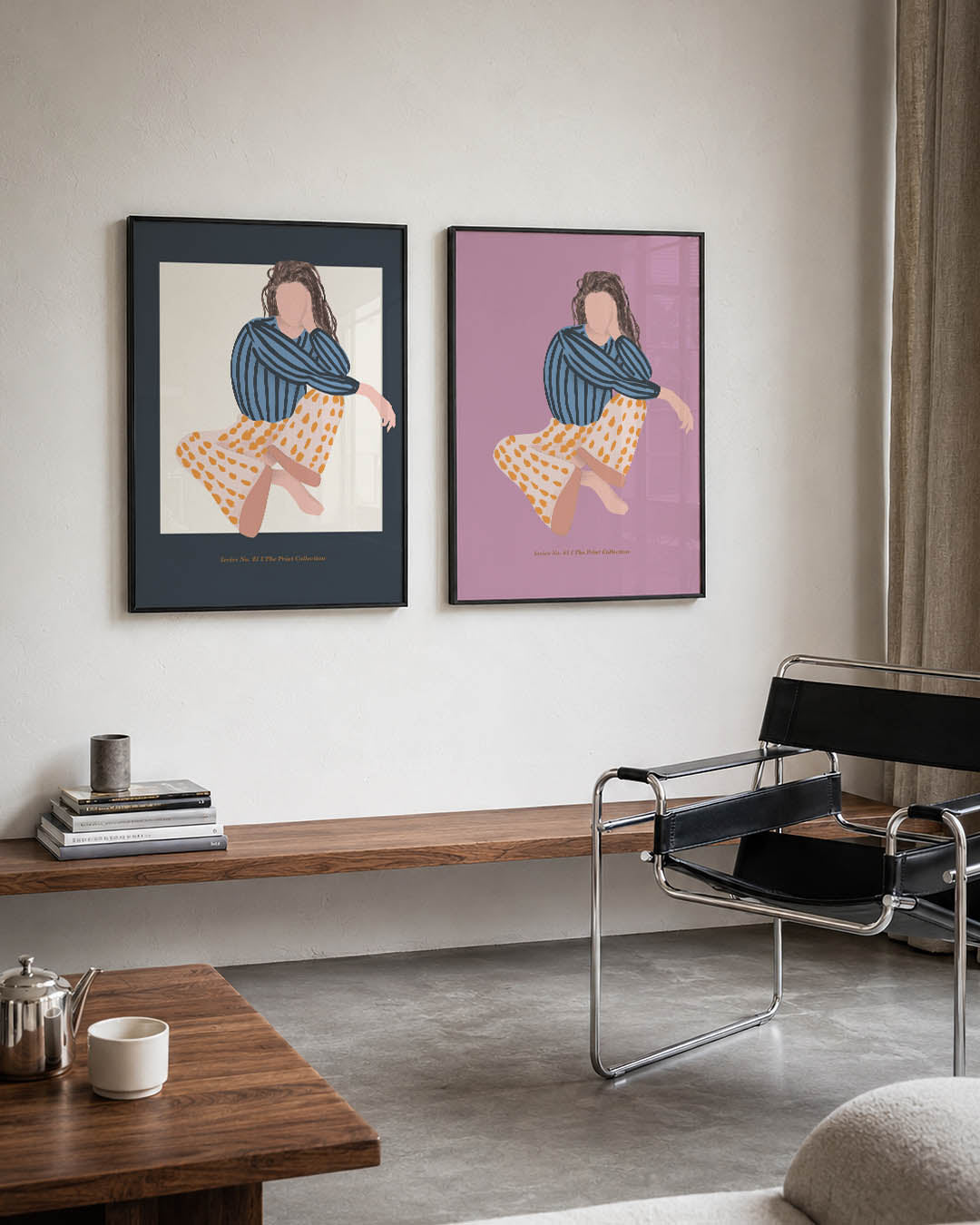 Gestreepte en gevlekte harmonie Posterset