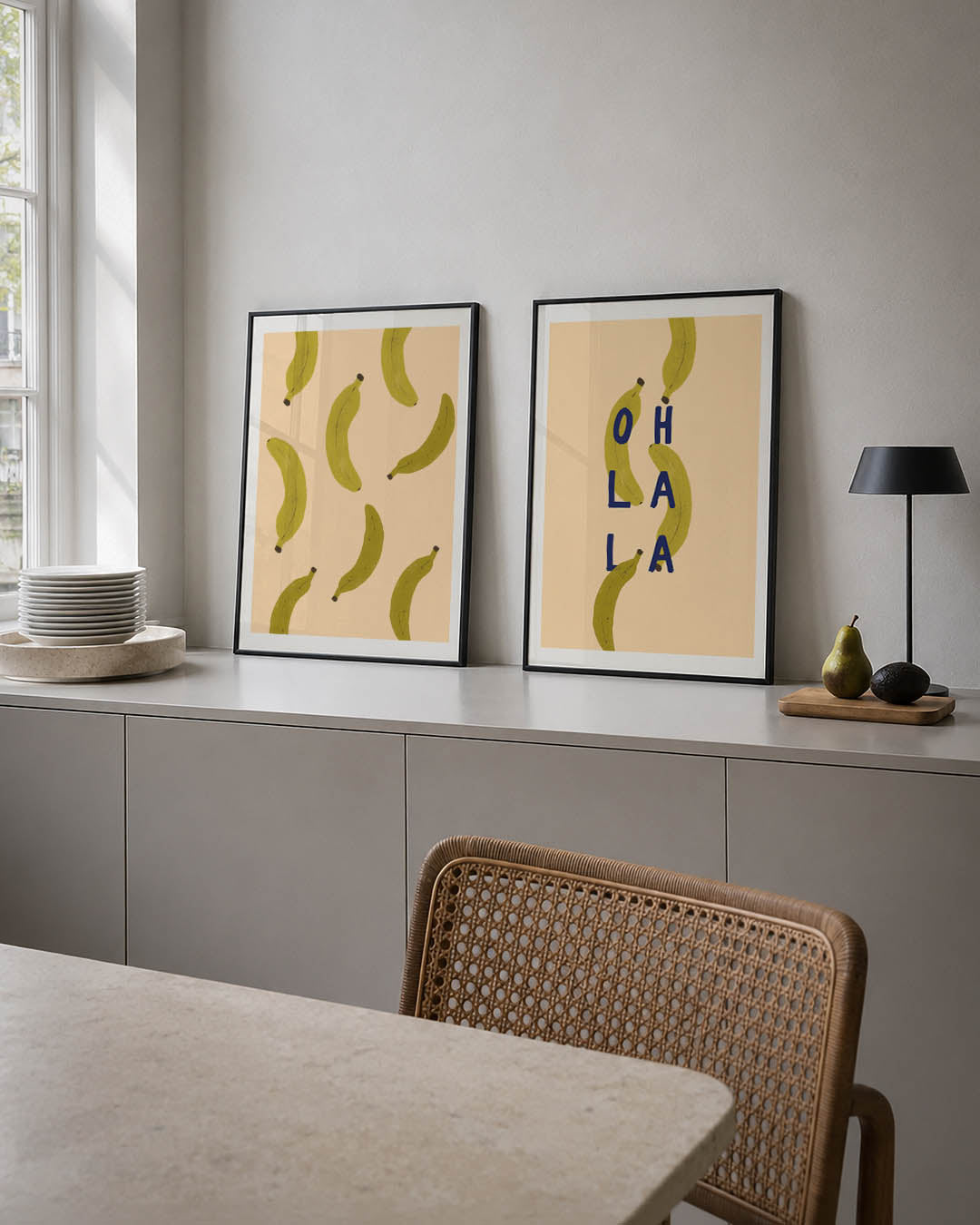 Speelse bananen Posterset