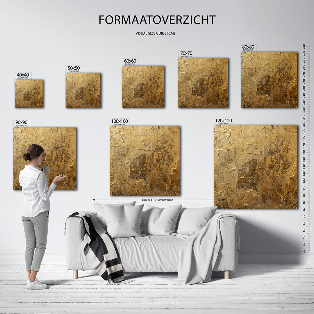 Gelaagde textuur compositie Kunstwerk