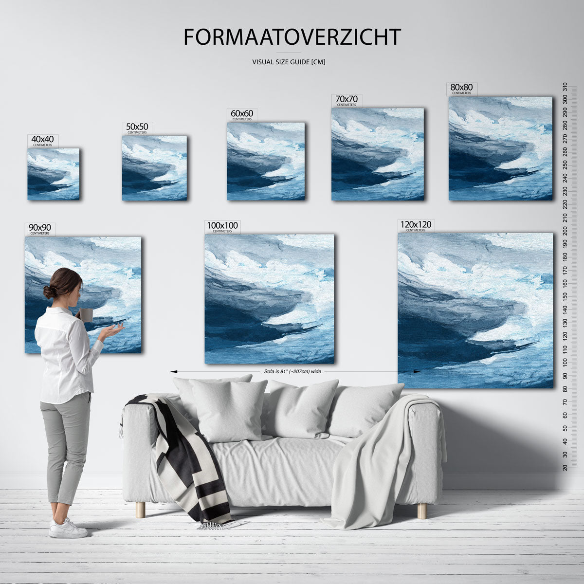 Abstracte wolken Poster