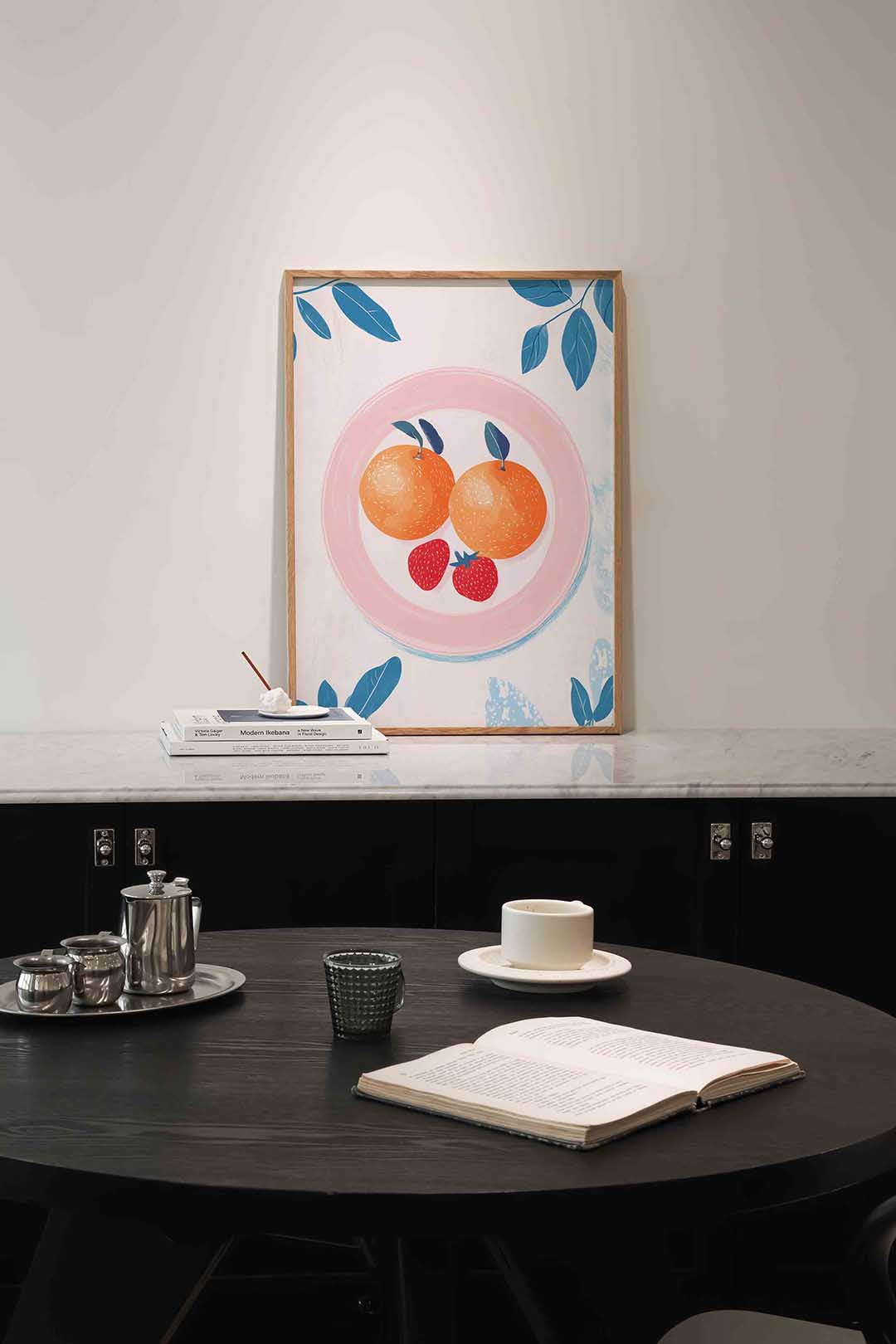 Fruit op bord Poster