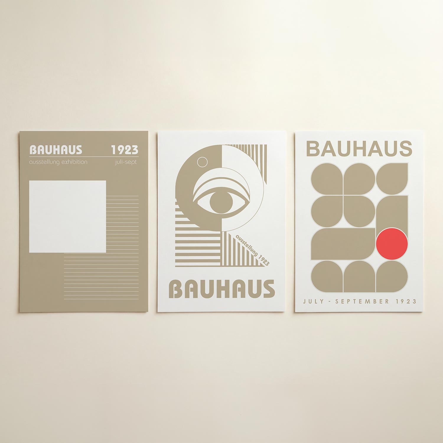 Lijnen en vlakte Posterset