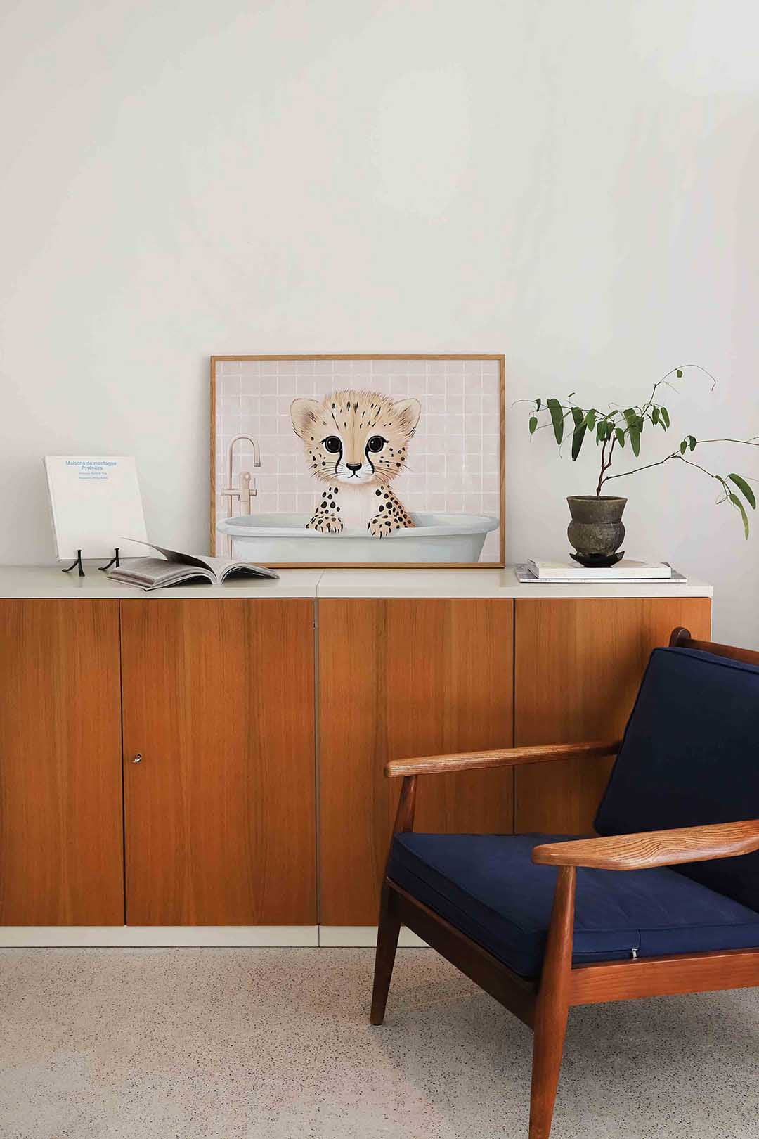 Cheetah in bad Poster