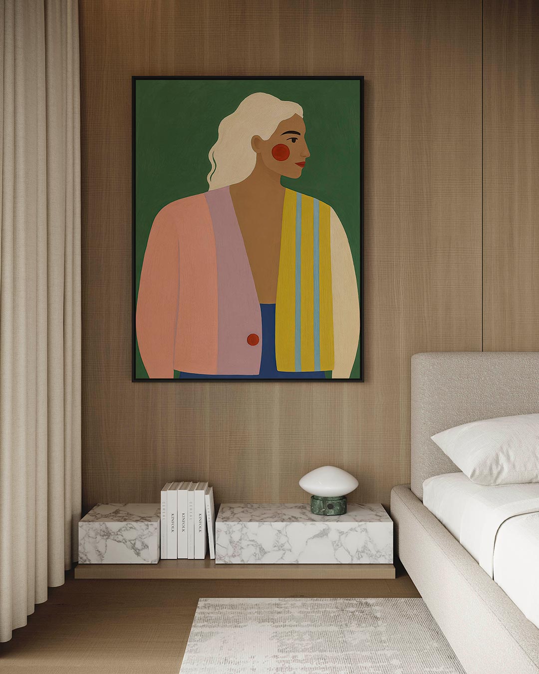 Vrouwelijk portret Kunstwerk