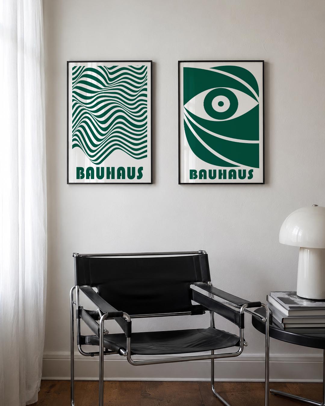 Golvend lijnenspel Posterset