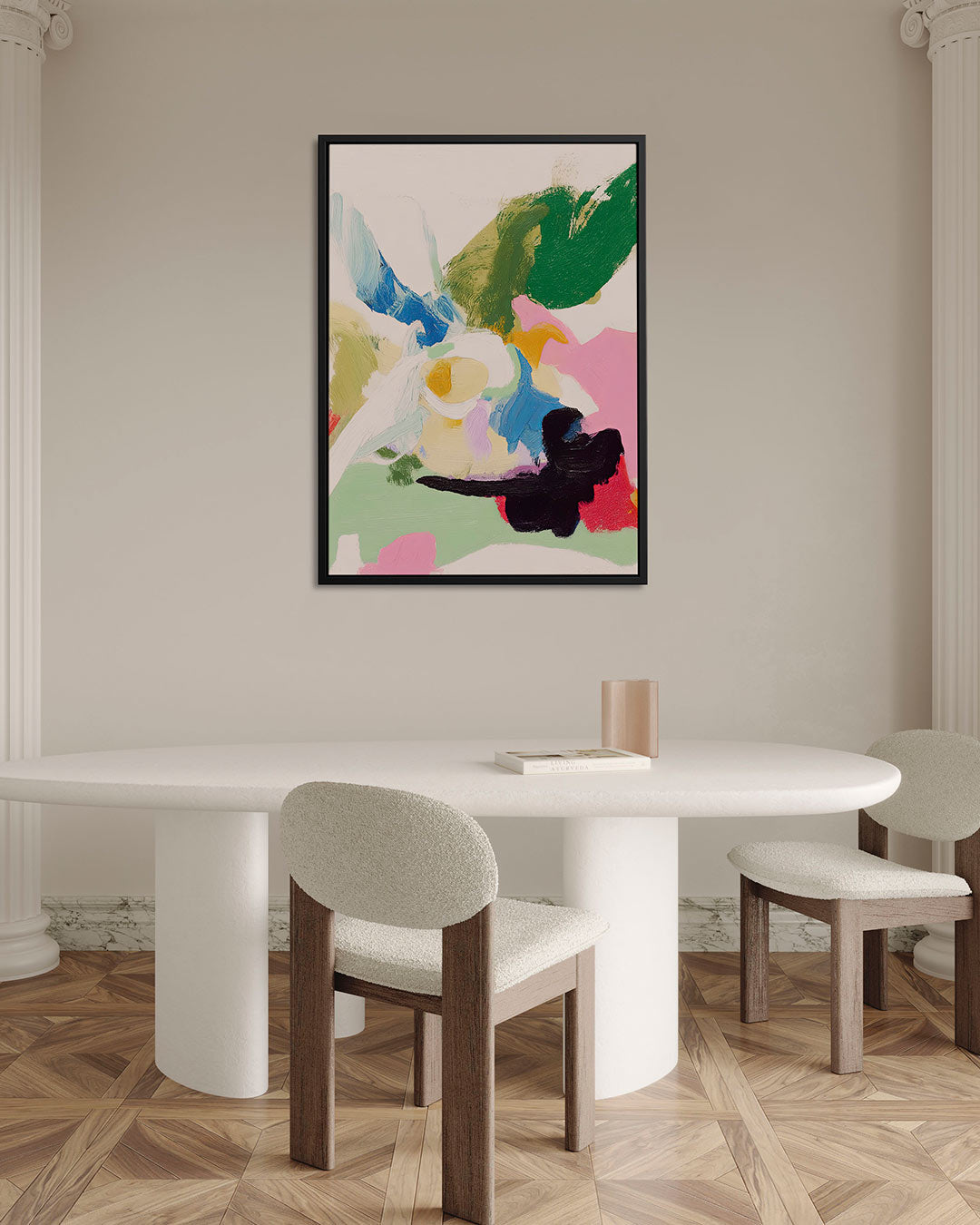 Kleurrijke vormen Kunstwerk