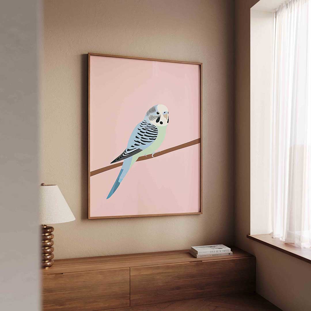 Parkiet op tak Poster