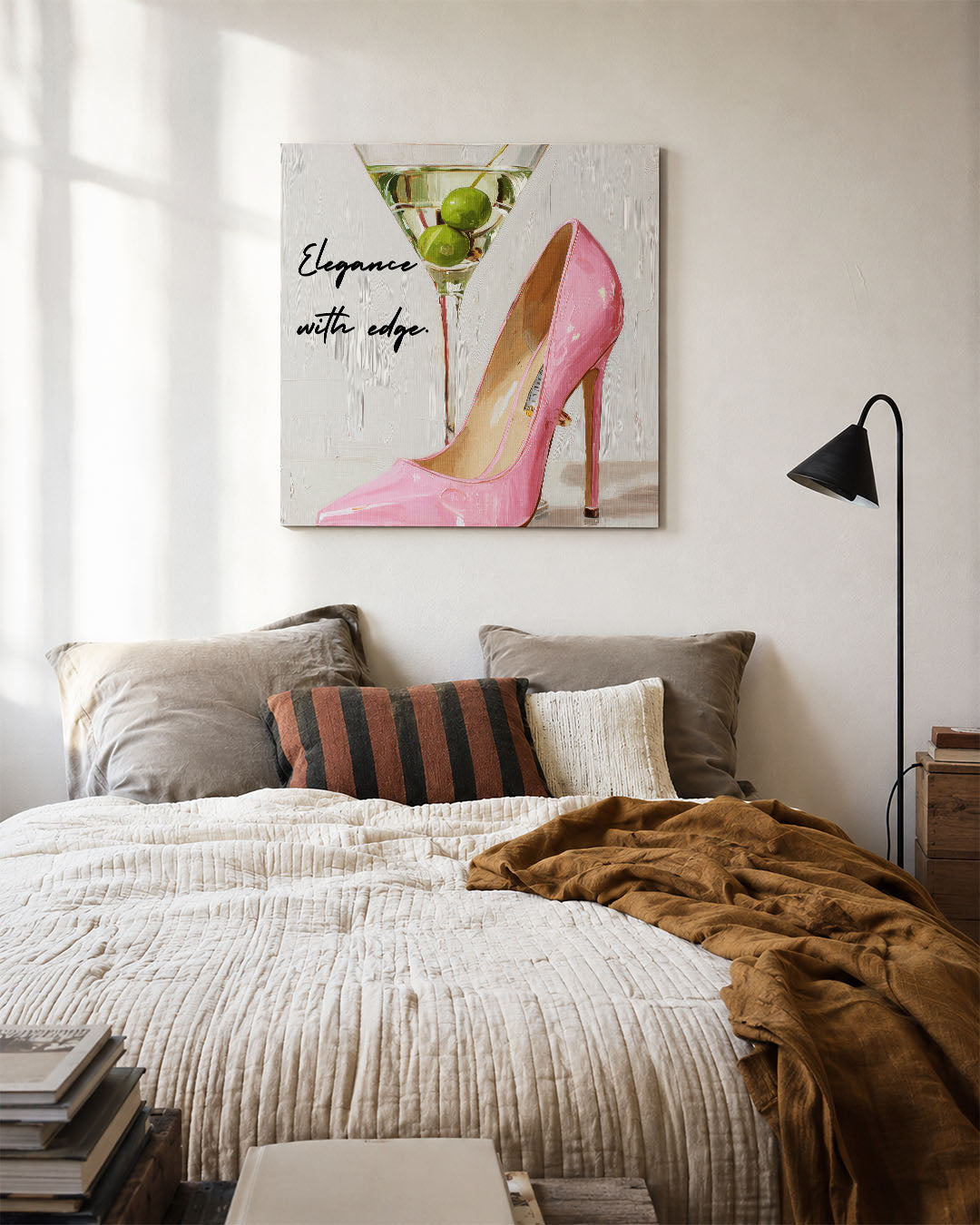 Stiletto en martini Kunstwerk