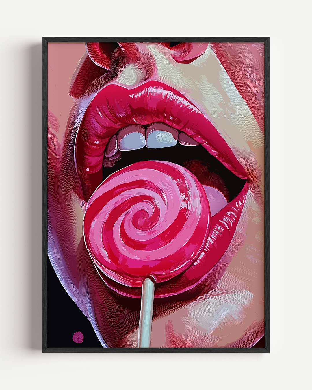 Lollipop Lips Poster II-WallArtistic