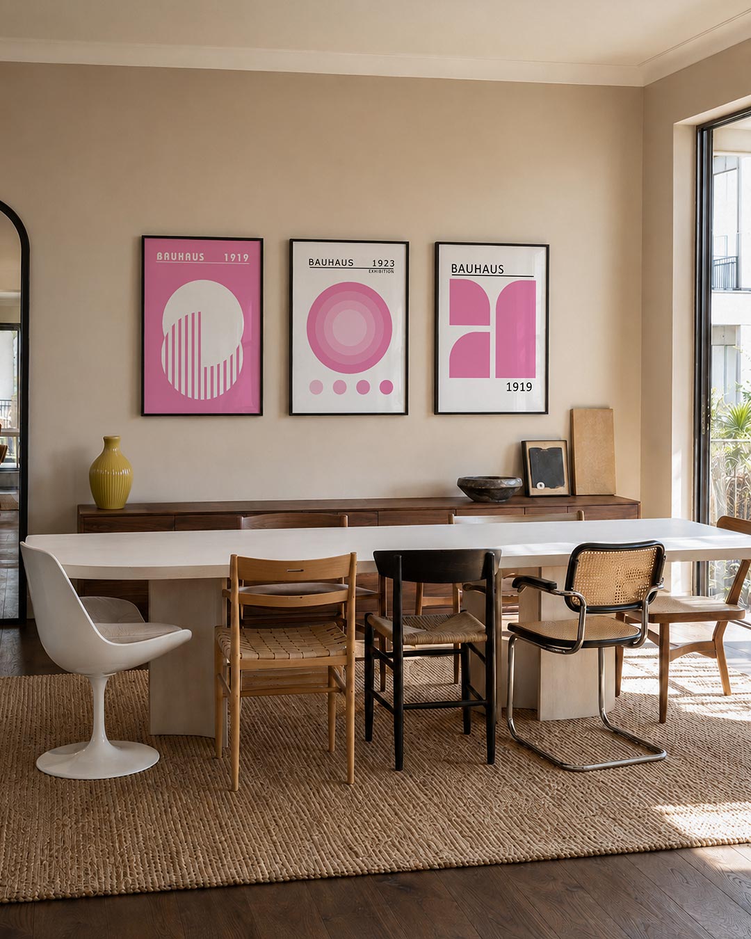 Cirkel en strepen Posterset