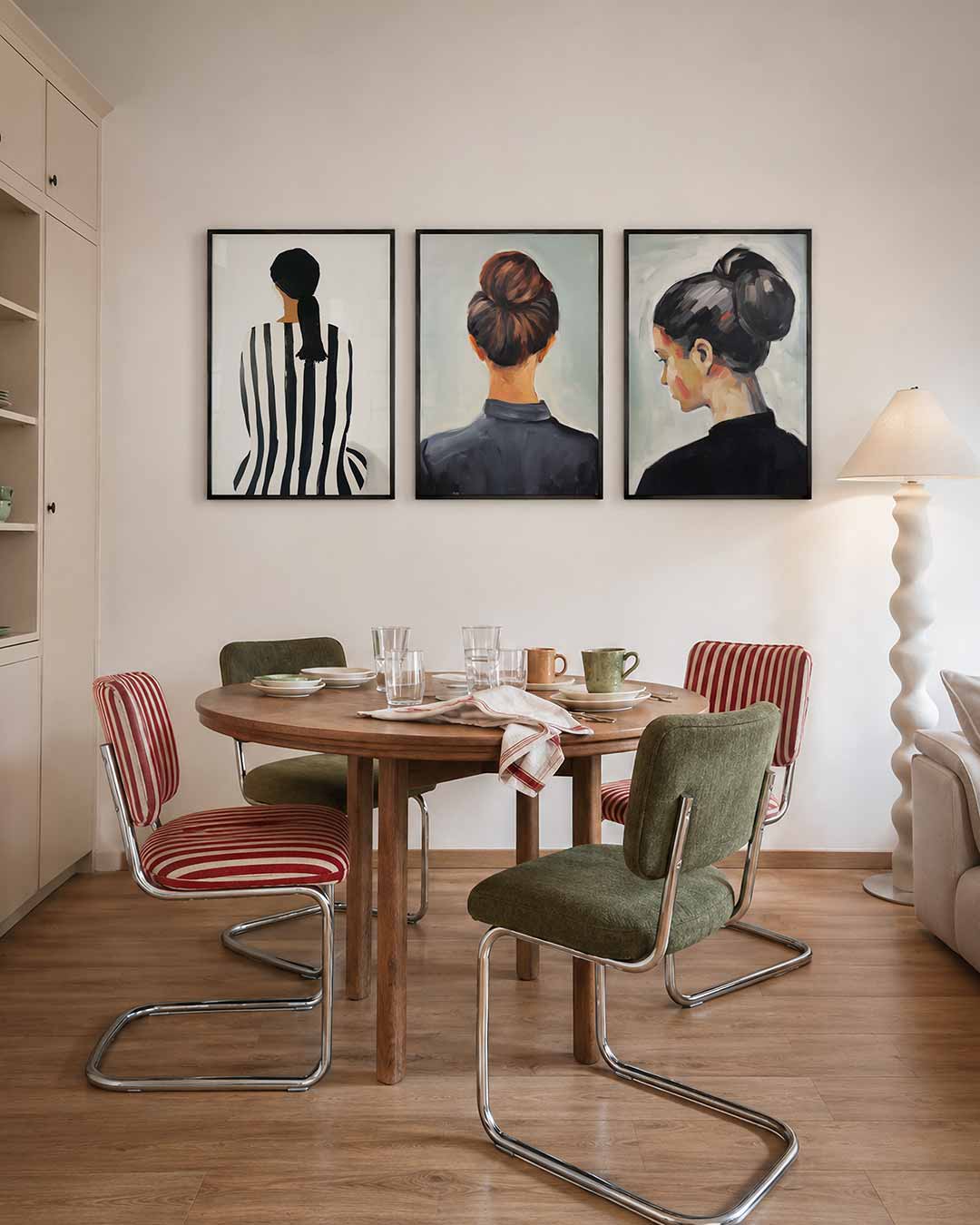 Gestreepte harmonie Posterset